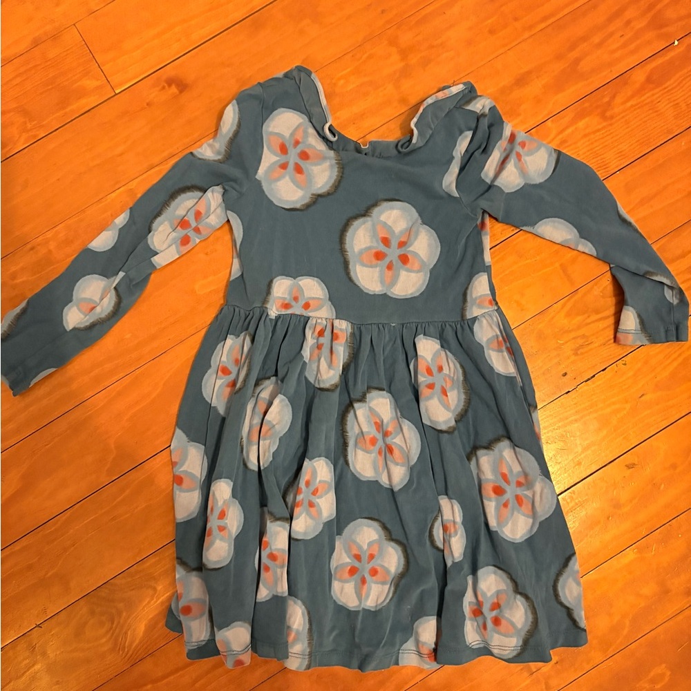 Tea Collection Blue Floral Kids Dress